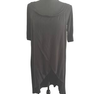 Annabelle Cross Front Hi-Low Tunic 3/4 Sleeve - Large